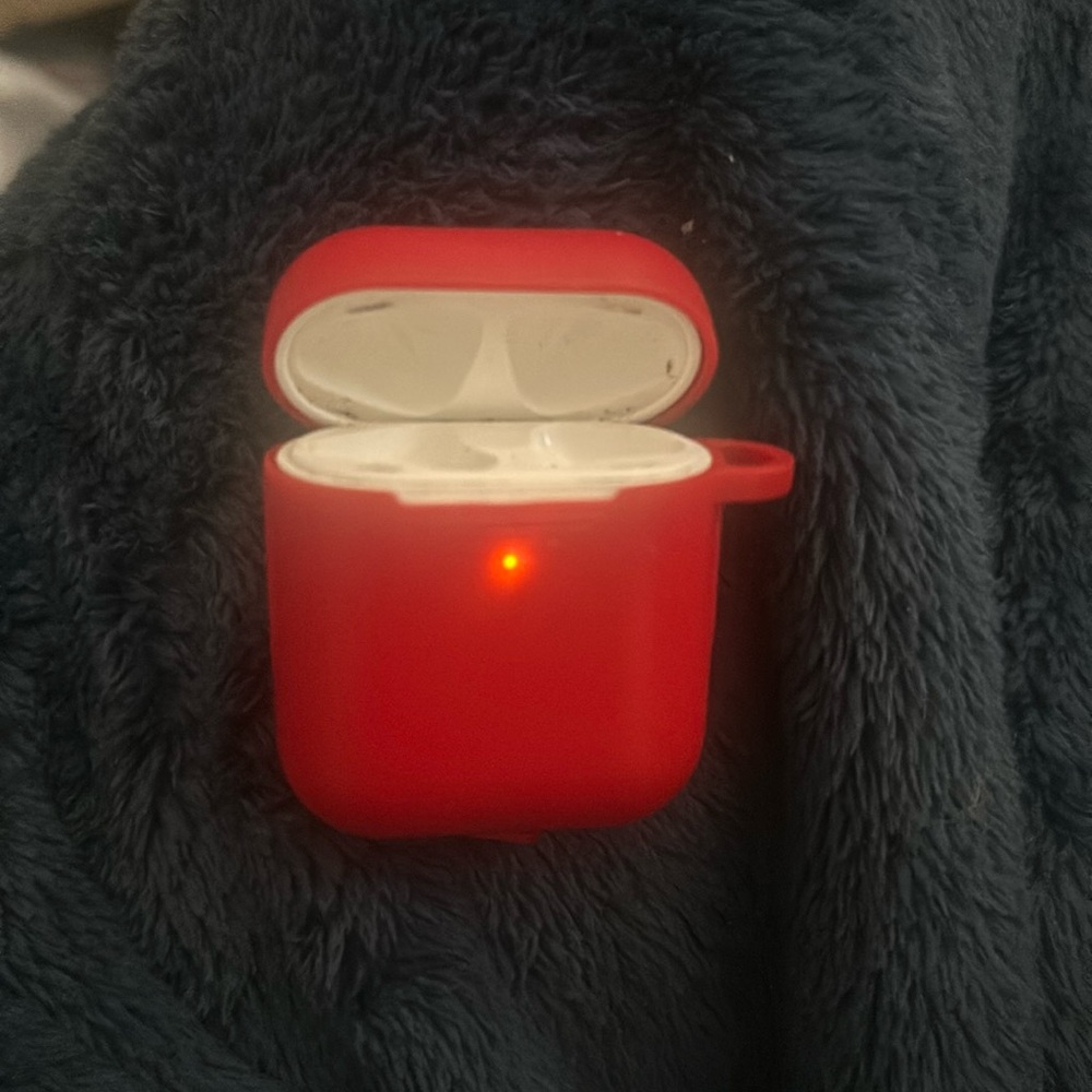 AirPod case for generation 2 AirPods ( including red case for it)